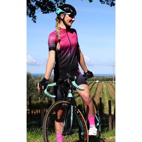 MELBOURNE 1956 Radtrikot Damen kurzarm pink (E20-4700) MELBOURNE 1956 Radtrikot Damen kurzarm pink (E20-4700)