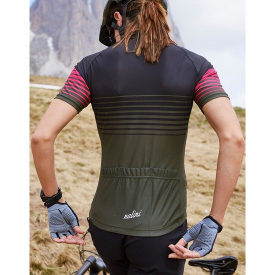 Cross Lady Radtrikot Damen kurzarm dunkelgrün/schwarz (E22-4400) Cross Lady Radtrikot Damen kurzarm dunkelgrün/schwarz (E22-4400)