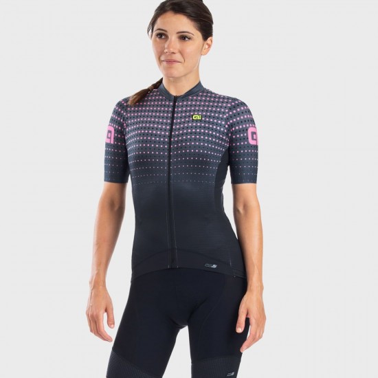 ALE BULLET LADY Radtrikot Damen kurzarm schwarz/pink ALE BULLET LADY Radtrikot Damen kurzarm schwarz/pink