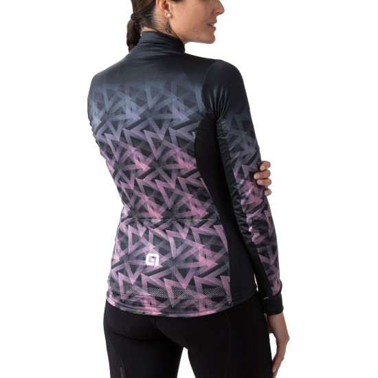 ALE PYRAMID Damen Winter Fahrradjacke schwarz/pink ALE PYRAMID Damen Winter Fahrradjacke schwarz/pink