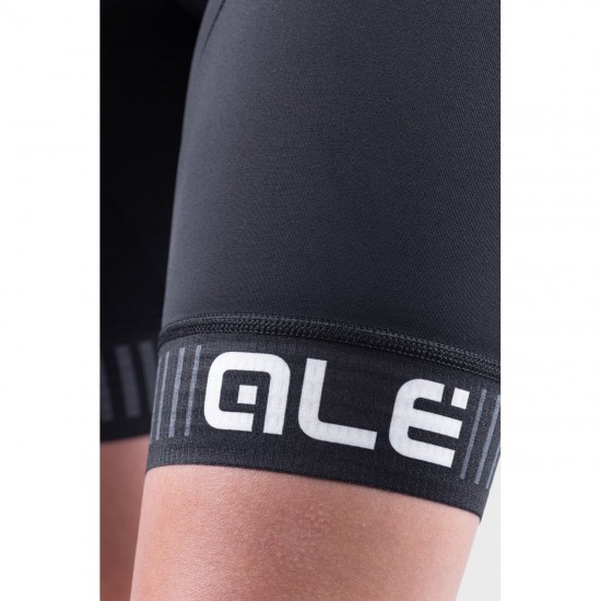 ALE TRAGUARDO Trägerhose Damen kurz schwarz/weiß ALE TRAGUARDO Trägerhose Damen kurz schwarz/weiß
