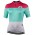 GORDONA Radtrikot Damen kurzarm weiß/celeste/pink (E21-4700)