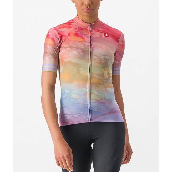MARMO Radtrikot Damen kurzarm pink-lila (multicolor violet mist) MARMO Radtrikot Damen kurzarm pink-lila (multicolor violet mist)