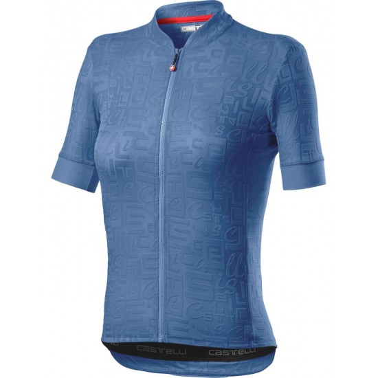 Promessa Jacquard Radtrikot Damen kurzarm blau (agate blue) Promessa Jacquard Radtrikot Damen kurzarm blau (agate blue)