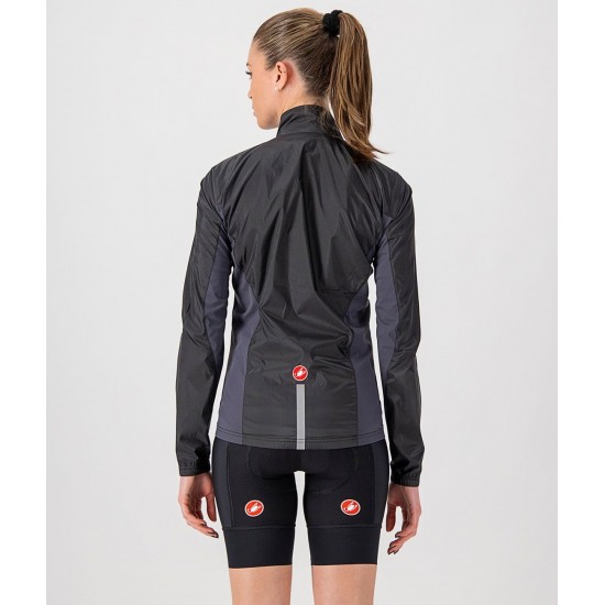 SQUADRA STRETCH W JACKET-Damen Fahrrad Windjacke schwarz SQUADRA STRETCH W JACKET-Damen Fahrrad Windjacke schwarz