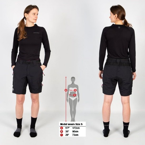 WMS HUMMVEE II Damen Bike Shorts schwarz (E6106BK) WMS HUMMVEE II Damen Bike Shorts schwarz (E6106BK)