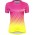 MTB ANGLE Radtrikot Damen kurzarm pink/neongelb (9001531)