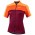 Lady Country Jersey MTB Trikot Damen kurzarm bordeaux rot/orange (E21-4110)