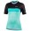 MTB Lady Shirt Radtrikot Damen kurzarm türkis/schwarz (E22-4180)