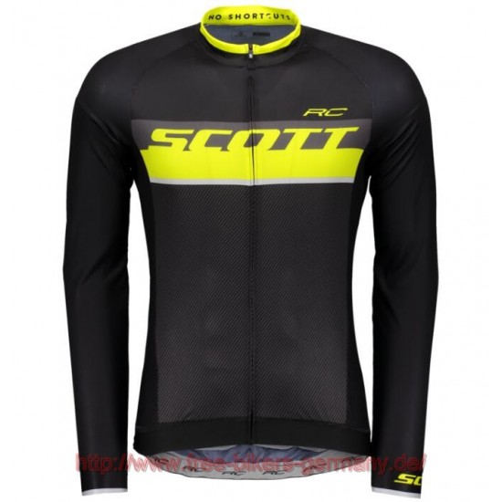 2018 Scott RC PRO sulphur gelb Fahrradtrikot Langarm Radtrikot Kaufen