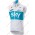 Radsport TEAM SKY 2018 Weiß Windstopper ärmelloses Trikot Kurz Radtrikot Kaufen