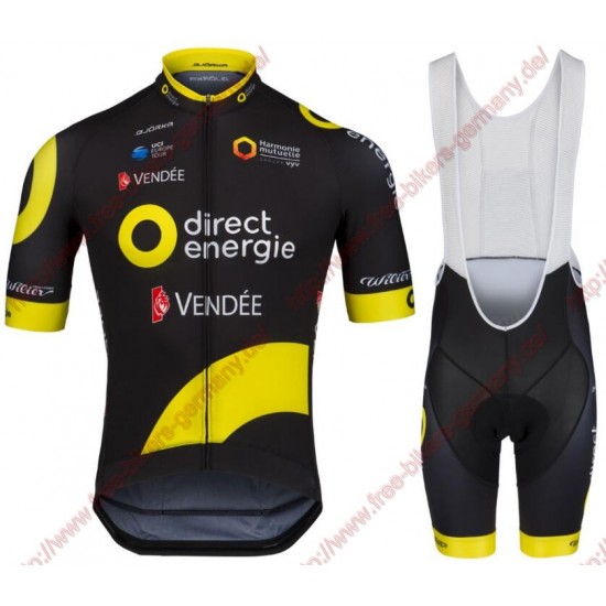 Radsport TEAM DIRECT ENERGIE 2018 Radbekleidung Satz Trikot Kurzarm+Trägerh Radtrikot Kaufen Radsport TEAM DIRECT ENERGIE 2018 Radbekleidung Satz Trikot Kurzarm+Trägerh Radtrikot Kaufen