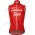 Radsport TREK-SEGAFREDO 2018 Rot Windstopper ärmelloses Trikot Kurz Radtrikot Kaufen