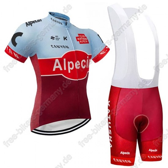 Katusha Alpecin rot Radbekleidung Satz Trikot Kurzarm+Trägerhosen  Radtrikot Kaufen Katusha Alpecin rot Radbekleidung Satz Trikot Kurzarm+Trägerhosen  Radtrikot Kaufen