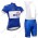 Quick Step Floors blau Radbekleidung Satz Trikot Kurzarm+Trägerhosen  Radtrikot Kaufen