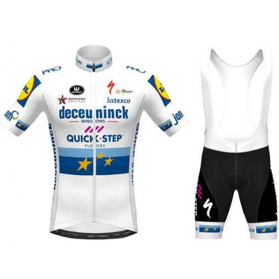 Fahrradbekleidung Radsport 2020 DECEUNINCK QUICK-STEP European Champion Radbekleidung Satz Trikot Kurzarm+Trägerhosen Radtrikot Kaufen Fahrradbekleidung Radsport 2020 DECEUNINCK QUICK-STEP European Champion Radbekleidung Satz Trikot Kurzarm+Trägerhosen Radtrikot Kaufen