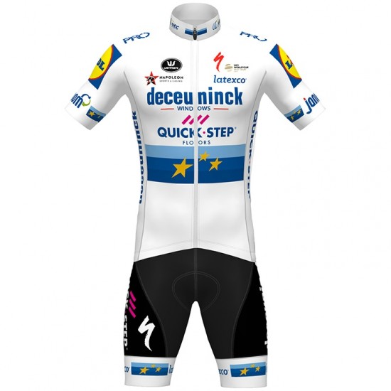 Fahrradbekleidung Radsport 2020 DECEUNINCK QUICK-STEP European Champion Radbekleidung Satz Trikot Kurzarm+Fahrradhose  Radtrikot Kaufen Fahrradbekleidung Radsport 2020 DECEUNINCK QUICK-STEP European Champion Radbekleidung Satz Trikot Kurzarm+Fahrradhose  Radtrikot Kaufen