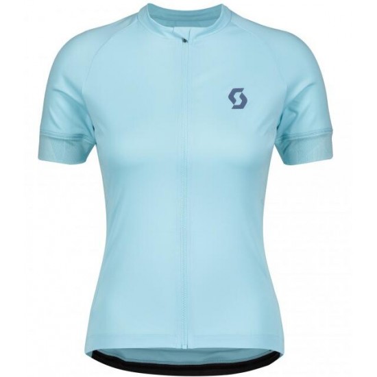 Fahrradbekleidung Radsport 2020 Damen SCOTT ENDURANCE 10 Trikot Kurzarm Outlet blau Radtrikot Kaufen