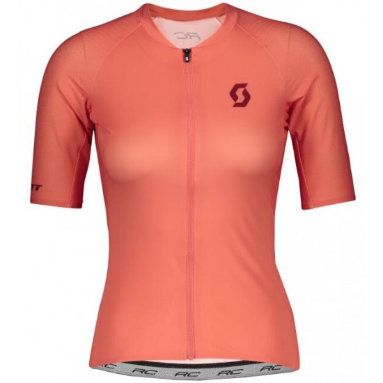Fahrradbekleidung Radsport 2020 Damen SCOTT RC Premium Trikot Kurzarm Outlet Rosa Radtrikot Kaufen