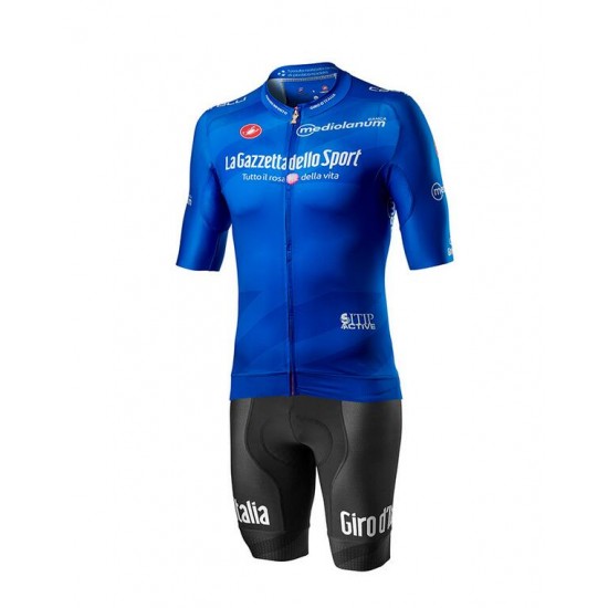 Fahrradbekleidung Radsport 2020 GIRO D'ITALIA Radbekleidung Satz Trikot Kurzarm+Trägerhosen Set Outlet Bl Radtrikot Kaufen