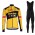 Fahrradbekleidung Radsport 2020 TEAM JUMBO-VISMA Set Radbekleidung Trikot Langarm+ Trägerhos Radtrikot Kaufen