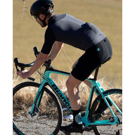 MURATA gefüttertes Radtrikot kurzarm anthrazit/schwarz MURATA gefüttertes Radtrikot kurzarm anthrazit/schwarz