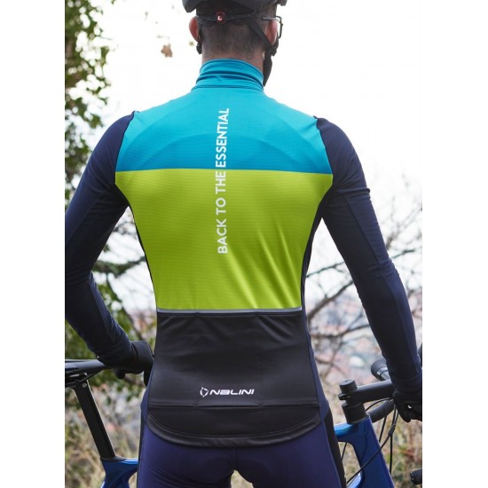 Asfalto Jkt Fahrrad Winterjacke dunkelblau/gelbgrün/türkis Asfalto Jkt Fahrrad Winterjacke dunkelblau/gelbgrün/türkis