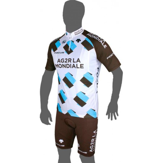 AG2R LA MONDIALE 2015 Trägerhose Radsport-Profi-Team AG2R LA MONDIALE 2015 Trägerhose Radsport-Profi-Team
