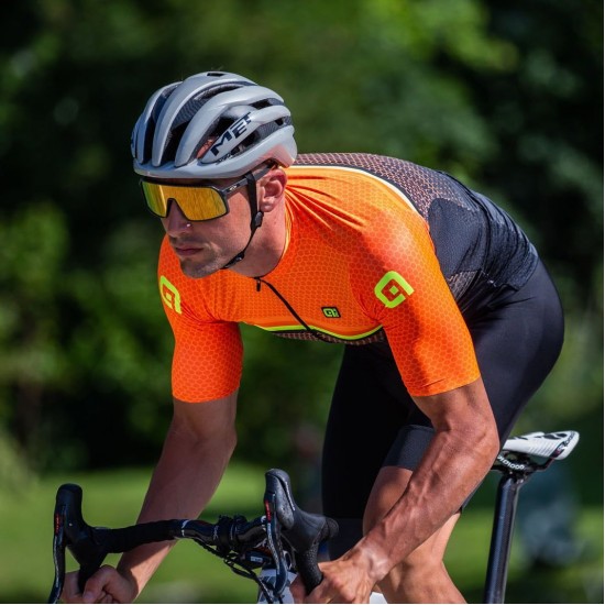 ALE BRIDGE Radtrikot kurzarm orange ALE BRIDGE Radtrikot kurzarm orange