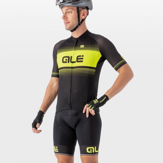 ALE CORSA Trägerhose kurz schwarz/neongelb ALE CORSA Trägerhose kurz schwarz/neongelb