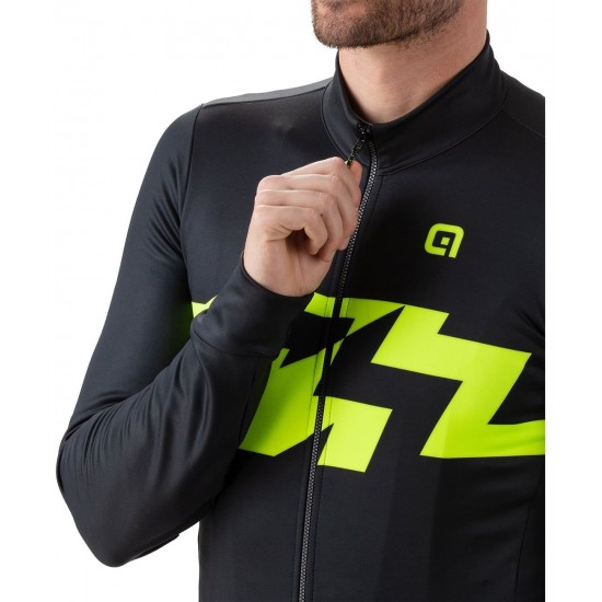 ALE READY Radtrikot langarm schwarz/neongelb ALE READY Radtrikot langarm schwarz/neongelb