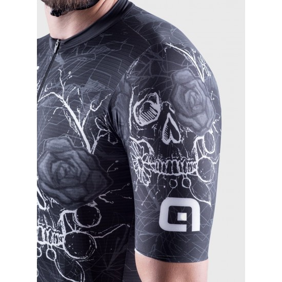 ALE SKULL Radtrikot kurzarm schwarz ALE SKULL Radtrikot kurzarm schwarz