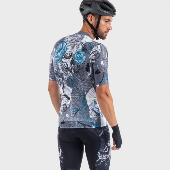 ALE SKULL Radtrikot kurzarm grau ALE SKULL Radtrikot kurzarm grau