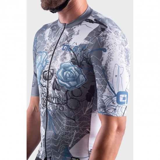 ALE SKULL Radtrikot kurzarm grau ALE SKULL Radtrikot kurzarm grau