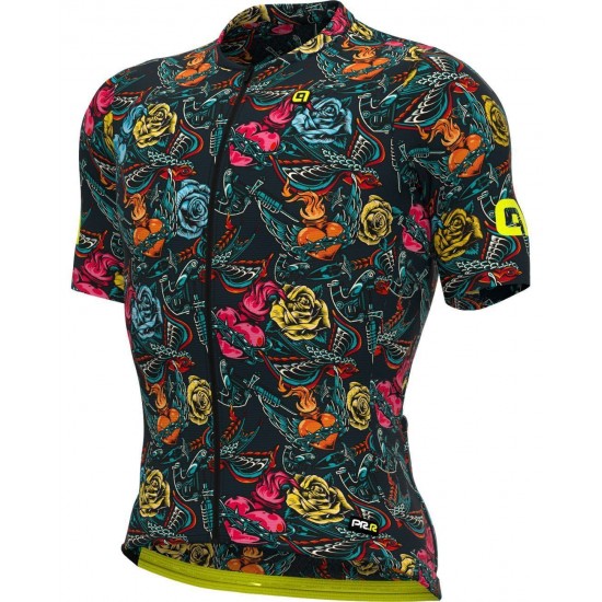 ALE TATTOO Radtrikot kurzarm grau