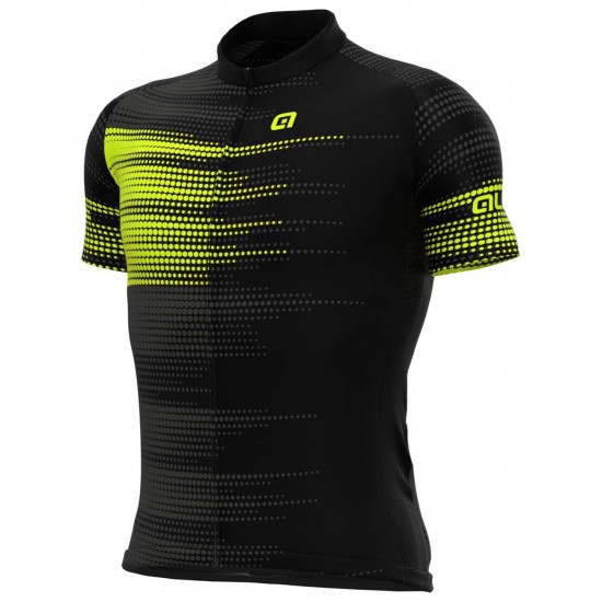 ALE TURBO Radtrikot kurzarm schwarz