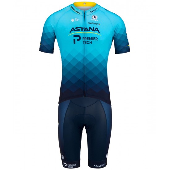 ASTANA-PREMIER TECH 2021 Trägerhose kurz-Radsport-Profi-Team ASTANA-PREMIER TECH 2021 Trägerhose kurz-Radsport-Profi-Team