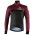 DELEBIO Fahrrad Winterjacke schwarz/weinrot