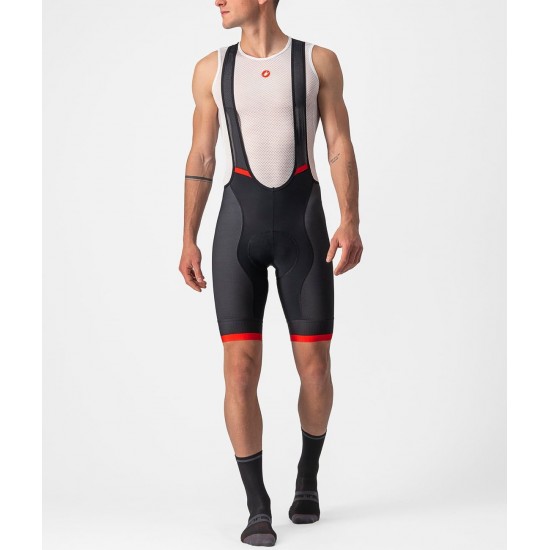 COMPETIZIONE KIT Trägerhose kurz schwarz/rot COMPETIZIONE KIT Trägerhose kurz schwarz/rot