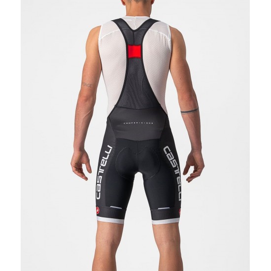 COMPETIZIONE KIT Trägerhose kurz schwarz/silber-grau COMPETIZIONE KIT Trägerhose kurz schwarz/silber-grau