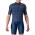 LIVELLI+COMPETIZIONE Radsport-Set (Kurzarmtrikot+Trägerhose) blau