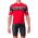 SCORPIONE 3+COMPETIZIONE KIT Radsport-Set (Kurzarmtrikot+Trägerhose) rot/schwarz