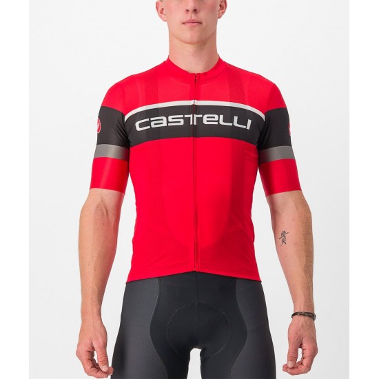 SCORPIONE 3+COMPETIZIONE KIT Radsport-Set (Kurzarmtrikot+Trägerhose) rot/schwarz SCORPIONE 3+COMPETIZIONE KIT Radsport-Set (Kurzarmtrikot+Trägerhose) rot/schwarz