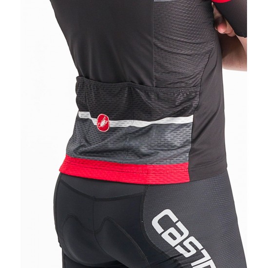 SCORPIONE 3+COMPETIZIONE KIT Radsport-Set (Kurzarmtrikot+Trägerhose) rot/schwarz SCORPIONE 3+COMPETIZIONE KIT Radsport-Set (Kurzarmtrikot+Trägerhose) rot/schwarz