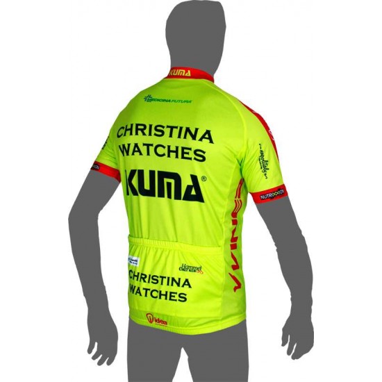 CHRISTINA WATCHES-KUMA 2014 Kurzarmtrikot (kurzer Reißverschluss) Radsport-Profi-Team CHRISTINA WATCHES-KUMA 2014 Kurzarmtrikot (kurzer Reißverschluss) Radsport-Profi-Team