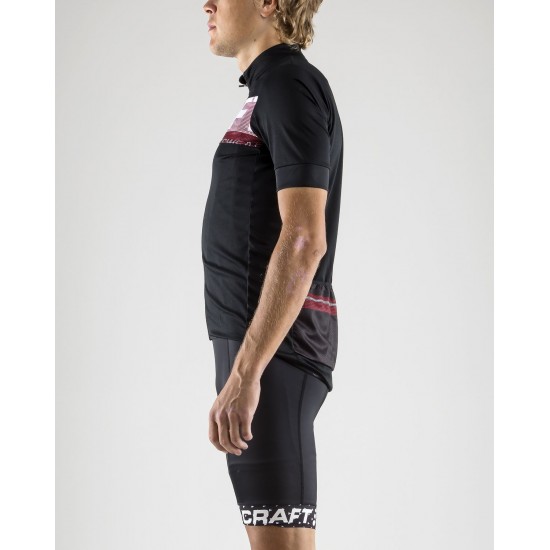 REEL JERSEY Radtrikot kurzarm schwarz/rot REEL JERSEY Radtrikot kurzarm schwarz/rot