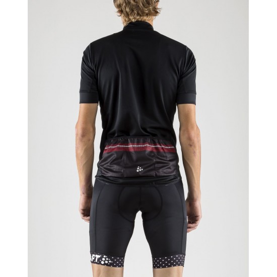 REEL JERSEY Radtrikot kurzarm schwarz/rot REEL JERSEY Radtrikot kurzarm schwarz/rot