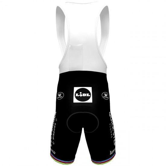 Deceuninck-Quick-Step 2021 Straßenrad Weltmeister Trägerhose-Radsport-Profi-Team Deceuninck-Quick-Step 2021 Straßenrad Weltmeister Trägerhose-Radsport-Profi-Team