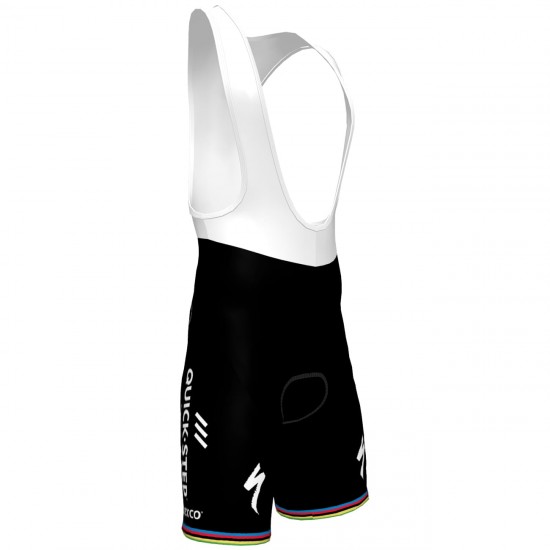 Deceuninck-Quick-Step 2021 Straßenrad Weltmeister Trägerhose-Radsport-Profi-Team Deceuninck-Quick-Step 2021 Straßenrad Weltmeister Trägerhose-Radsport-Profi-Team
