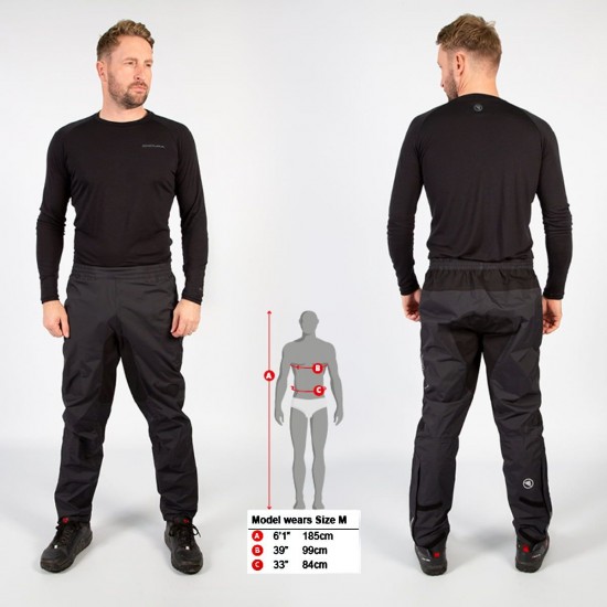 HUMMVEE Fahrrad Regenhose lang schwarz HUMMVEE Fahrrad Regenhose lang schwarz